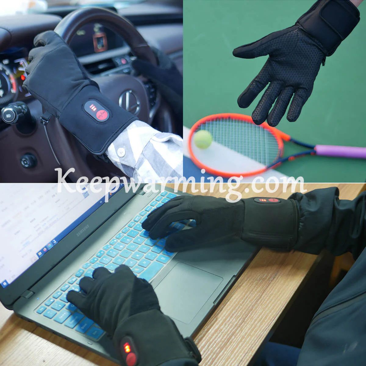 Savior Thin Heated Gloves Liners For Men And Women | Light Weight Heated Gloves For Winter Sport - Image 3